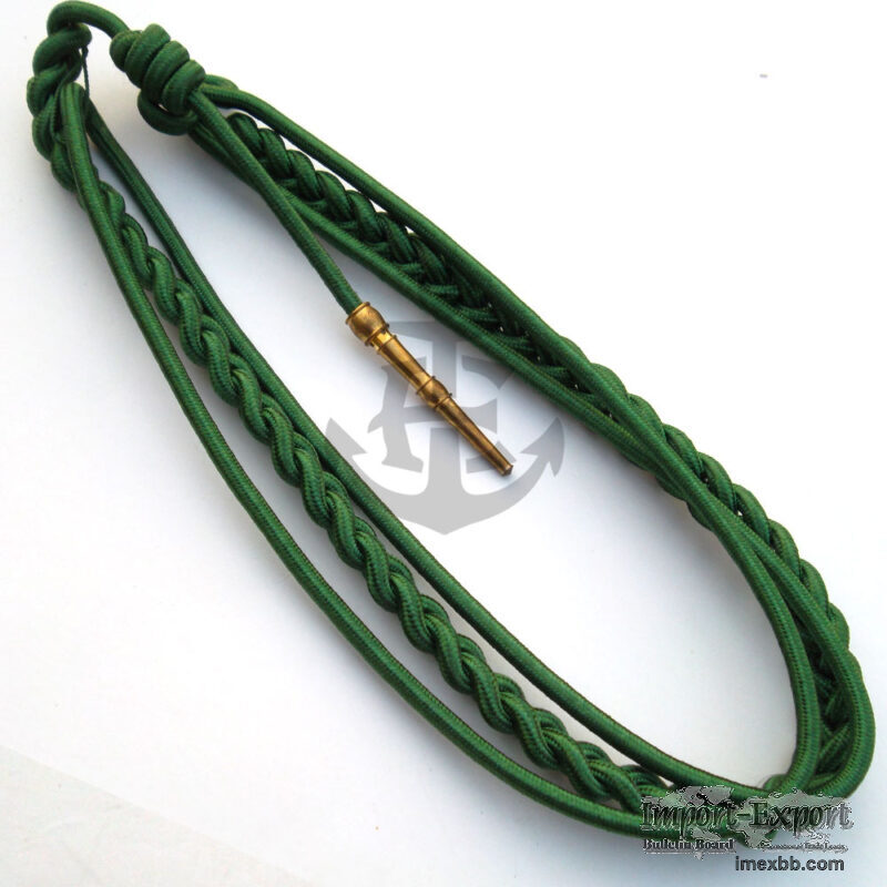 Military Uniform Green Silk Aiguillette 