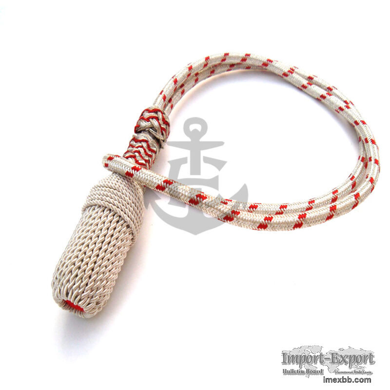 Military Silver Bullion Acorn sword knot Supplier 