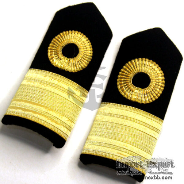 Epaulette Curved hard 1 Circle 1 Bar gold Navel