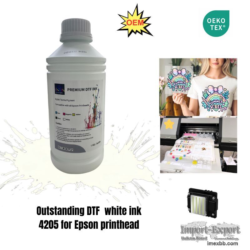 Textile Pigment Ink DTF White
