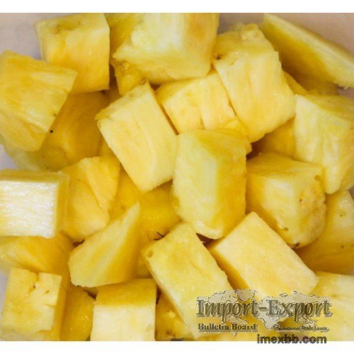 Vietnam Frozen Pineapple Supplier  IQF Pineapple Chunks, Slices, Diced – N