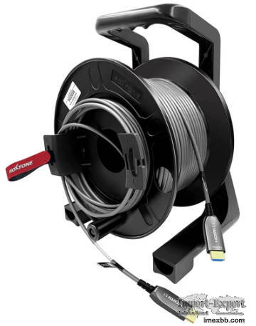 Armored 4K Active Optical HDMI Cable on Roxtone drum-AM to AM-100m