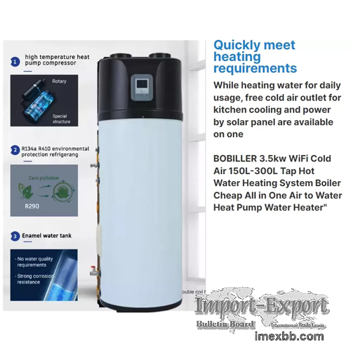 R134A Domestic Air source All-In-One Heat Pump