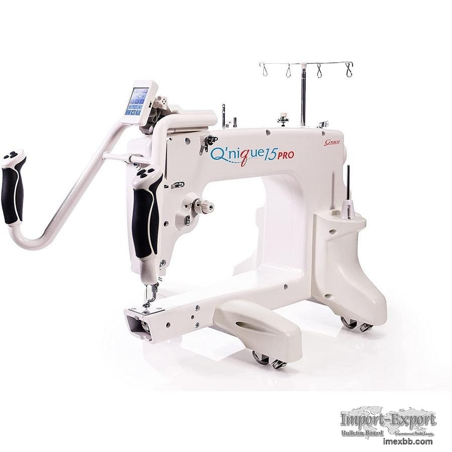 Grace Company Q'nique 15 PRO Long Arm Quilting Machine with FREE Q-Zone Hoo