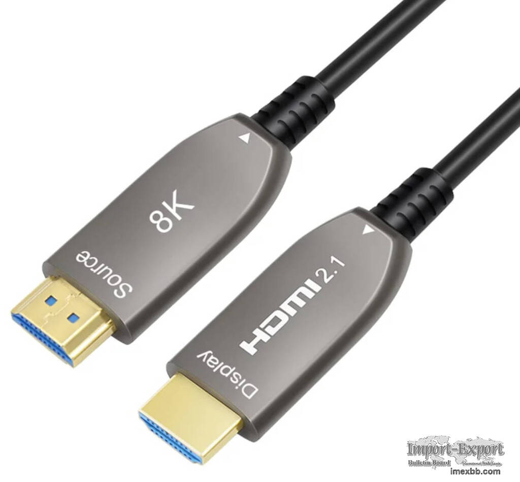 8K Fiber Optic HDMI 2.1 AOC-Active Optical Cable-AM to AM,48Gbps