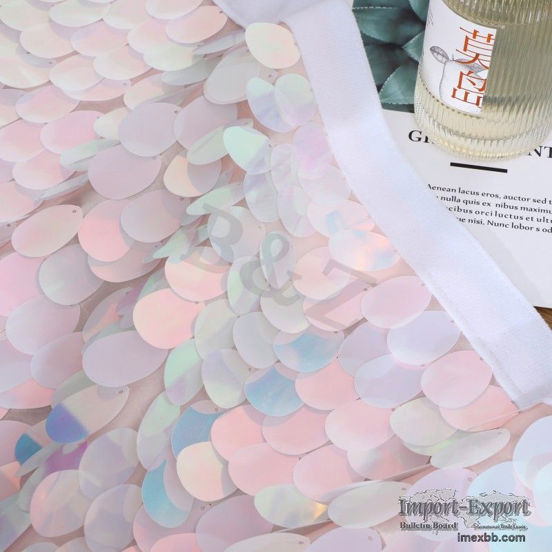 Custom Sequin Table Skirt   