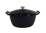Professional Ripple Design Cast Iron Dutch Oven for Even Cooking