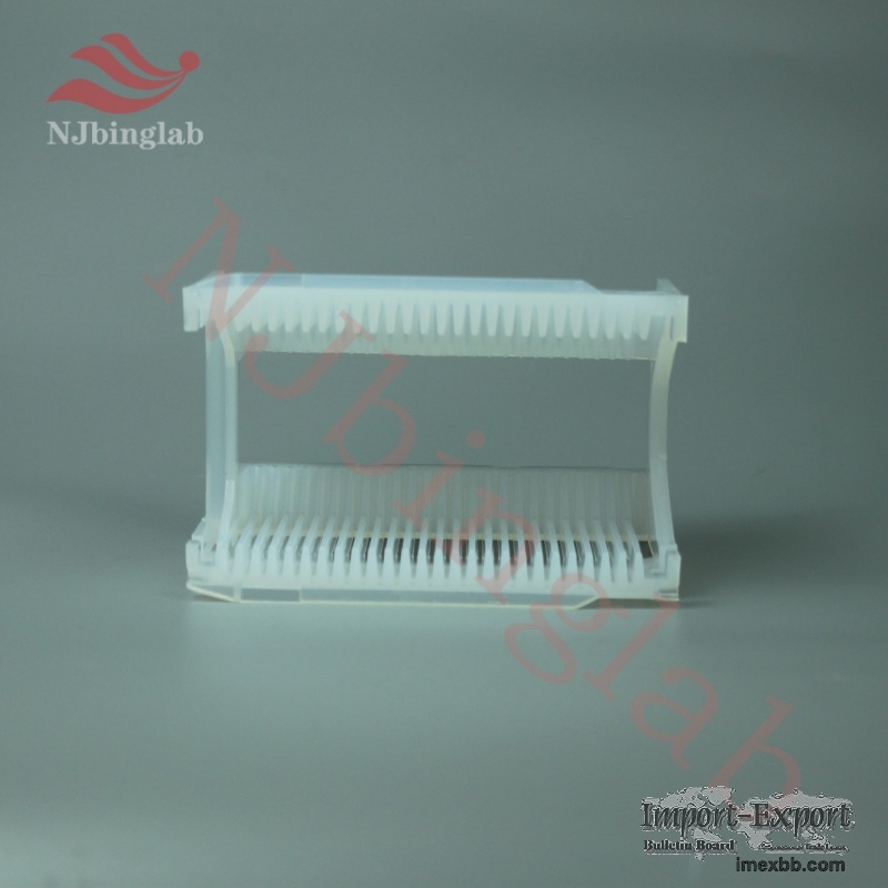 NJbinglab 4"PFA Wafer Cassette 25 Slots Cleaning Wafer Carrier for Semicond