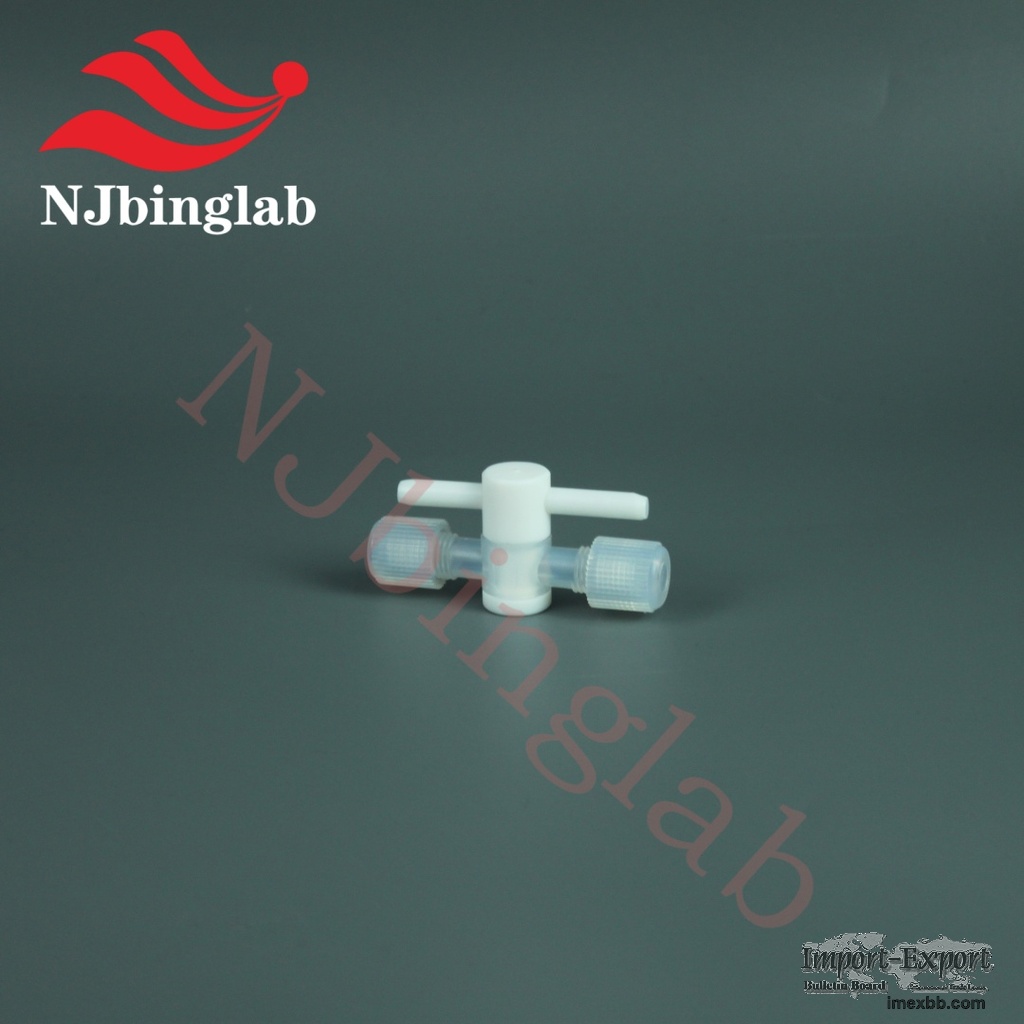 PFA Two-Way Valves with PTFE Flexible Switch, Support Aggressive Fluid-Hand