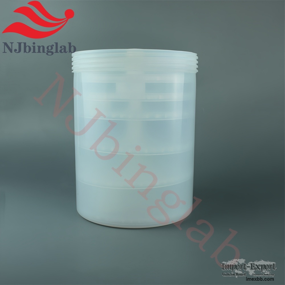 4L PFA Cleaning System for Batch Cleaning of 15ml Vials with Bracket