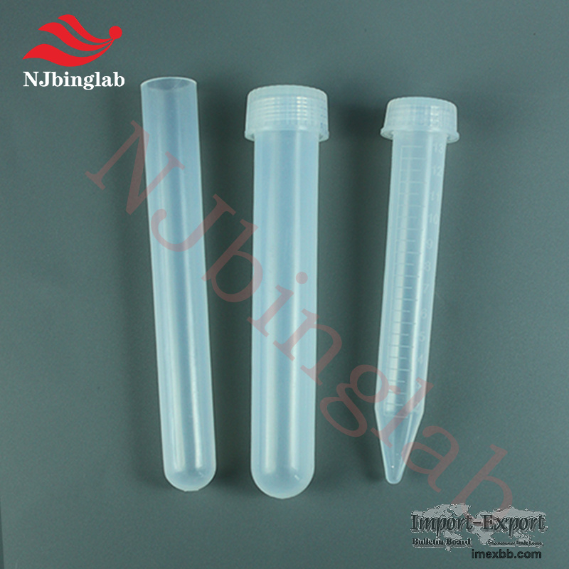 NJbinglab 20ml PFA Test Tube with Screw Cap, Round Bottom