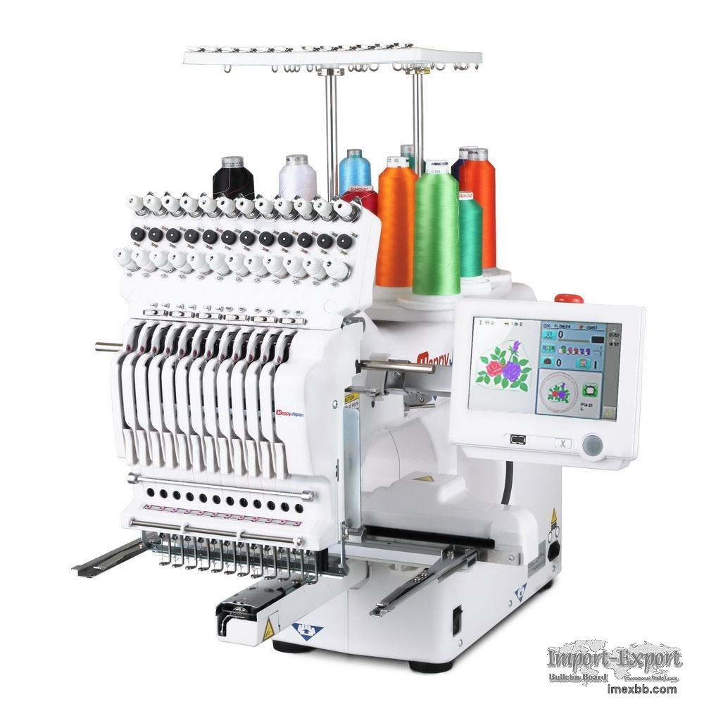 Happy Japan HCS3 1201 Voyager 12 Needle Commercial Embroidery Machine
