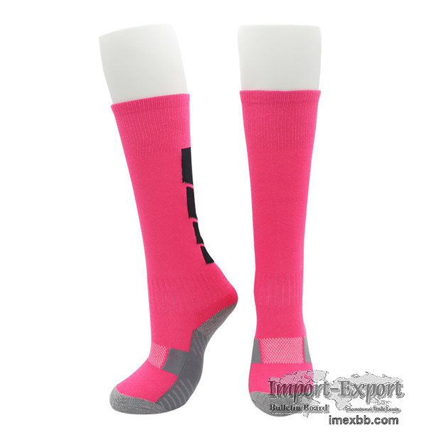 Custom Pink Youth Football Socks