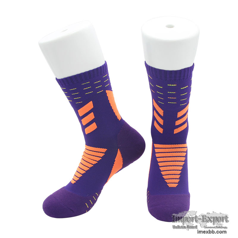 Custom Cotton Crew Running Socks