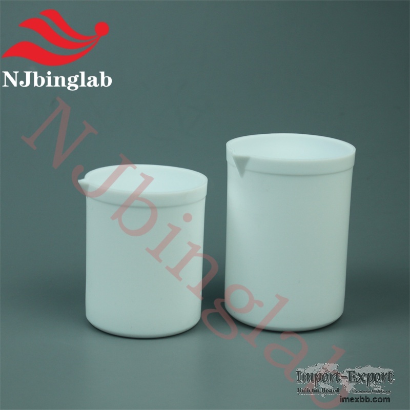 100ml PTFE Beaker with Lid High Temperature Resistance Heated by Hotplate