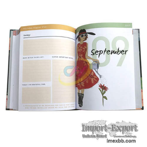 Floral Hardcover Daily Planner 2026 - Stylish Organizer for Busy Lifestyles