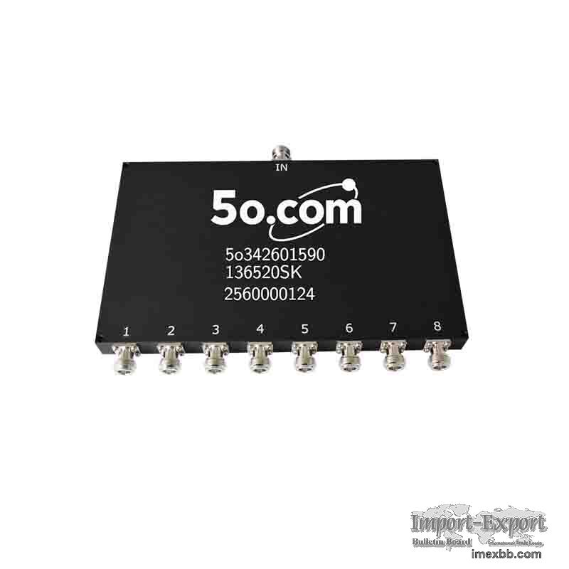136 to 960MHz 8 Way Power Divider