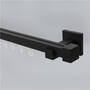Black Aluminum Alloy Curtain Track Profile
