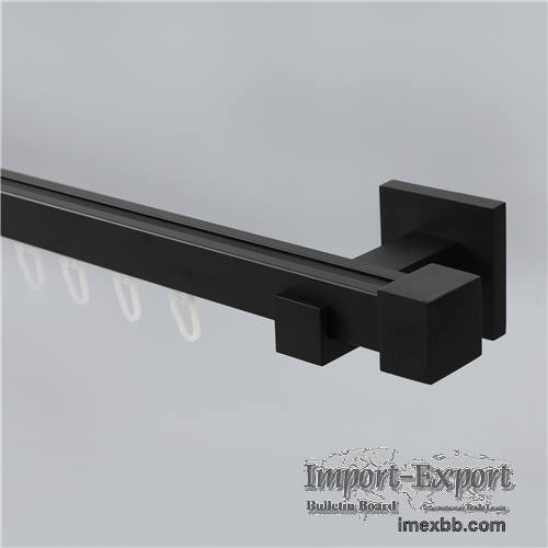 Black Aluminum Alloy Curtain Track Profile
