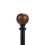 Modern and Luxury Black Resin Curtain Rod