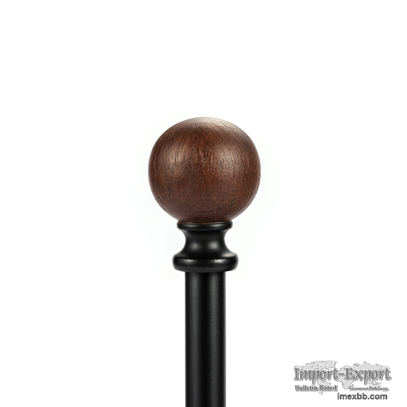 Modern and Luxury Black Resin Curtain Rod