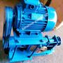 Screw pump driven by V-belt