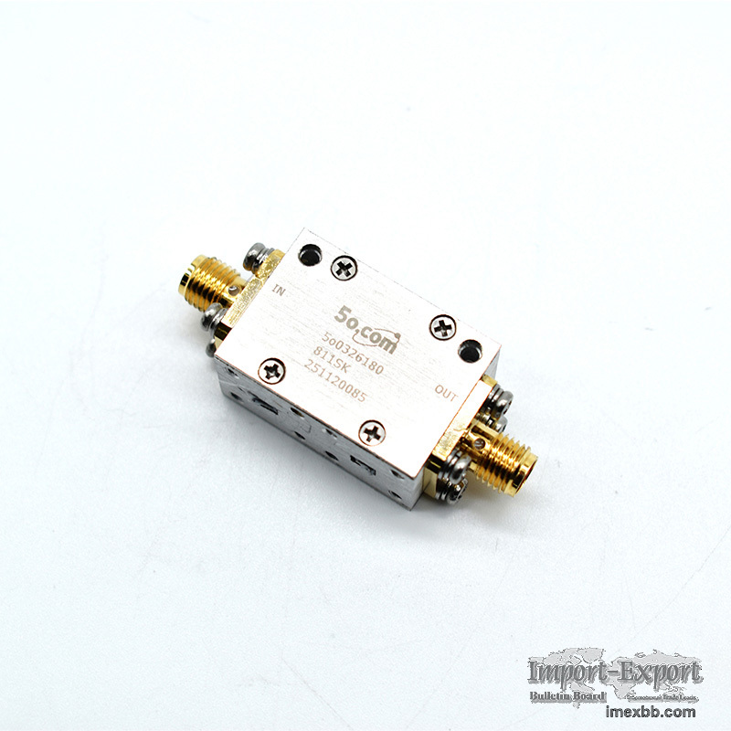 6 to 27.5GHz RF Dual Junction Coaxial Isolator