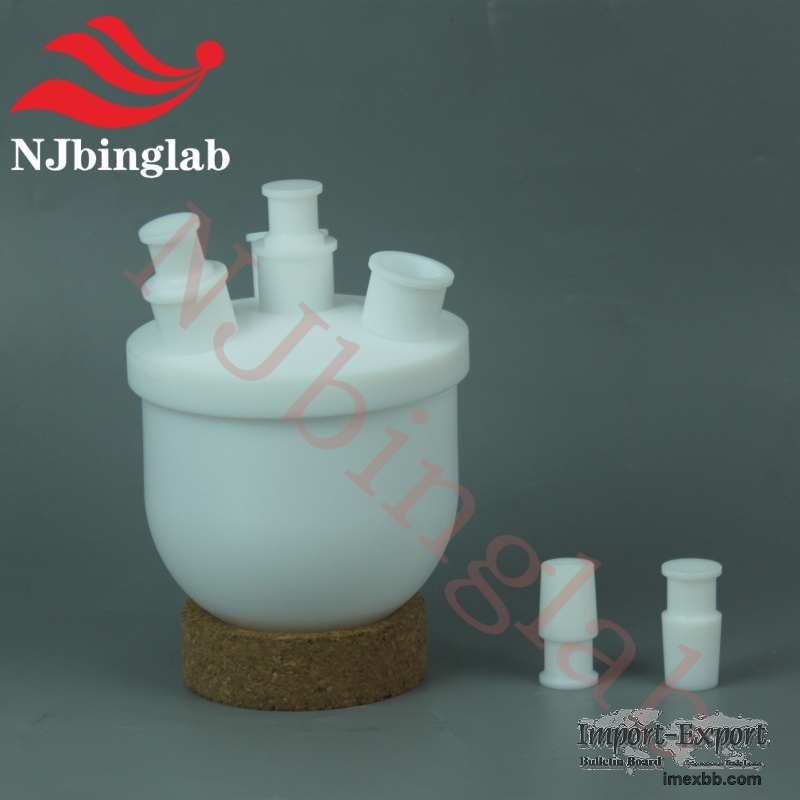2L PTFE Round-Bottom Flask with Multi-Joints Flasks Reactor Laboratory Uten