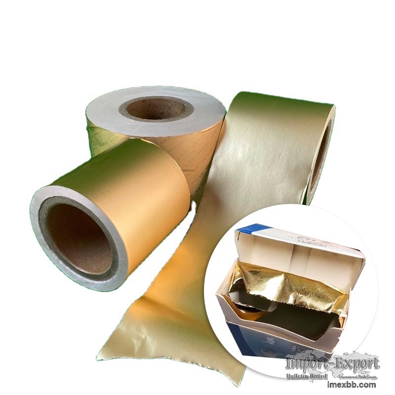 1235/8011 O Gold Aluminum Foil for Cigarette Inner Liner Packaging