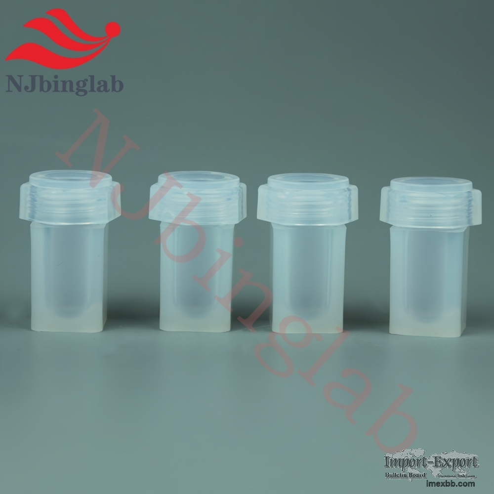 3ml U-Shaped Interior PFA Vials Corrosion Resistant for Demanding Trace Met