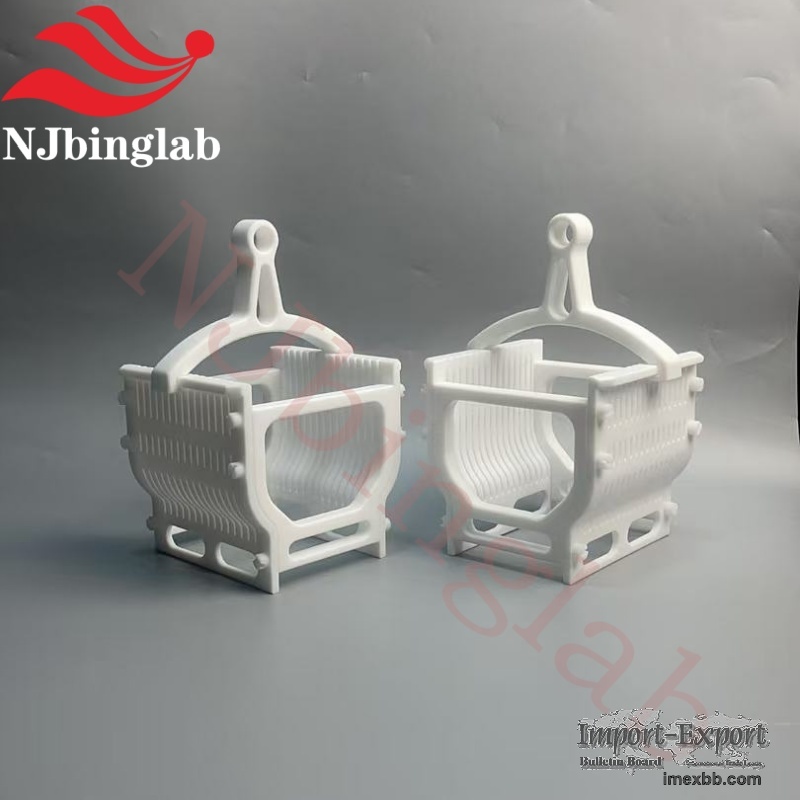 5-Inch PTFE Wafer Holders/Cassette for Wet Processing, up to 15PCS, Semicon