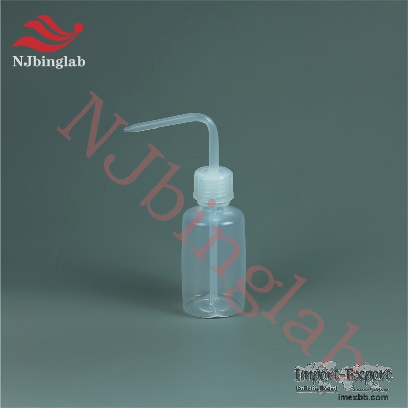 PFA Wash Bottle 100ml Narrow-Mouth Squeeze Bottle for Lab Acid Cleaning