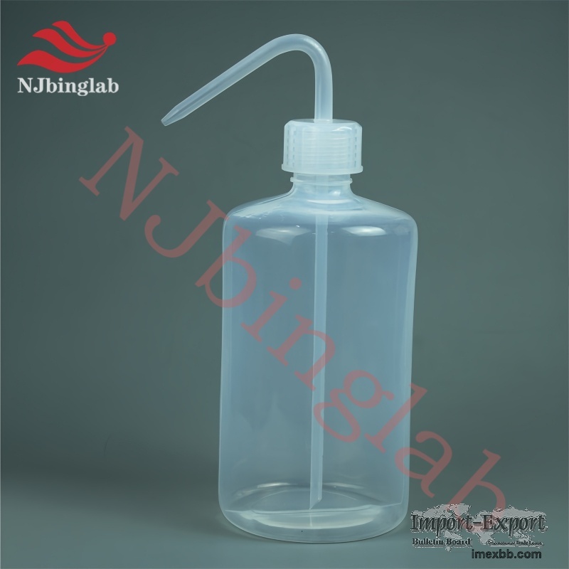 1L Large Capacity PFA Washing Bottle Translucent Bottle with Scale 