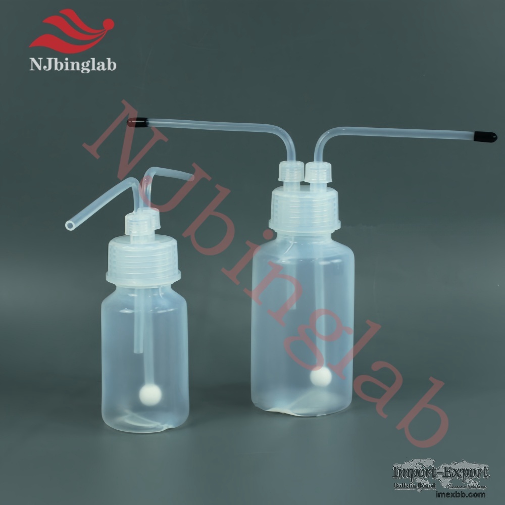 PFA Gas Wash Bottle 250ml Low Blank Value of Metal for Icp-Ms