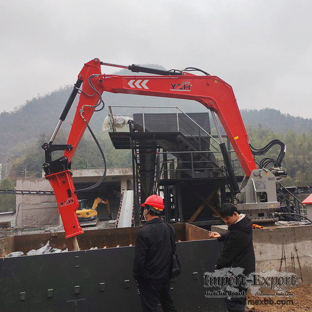 YZH WHEN1510 Stationary Pedestal Rockbreaker Boom