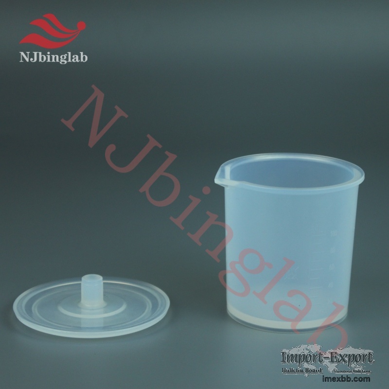 PFA 100ml Handle Ultrahigh Reagent Graduated Beaker Can Put on Hotplate