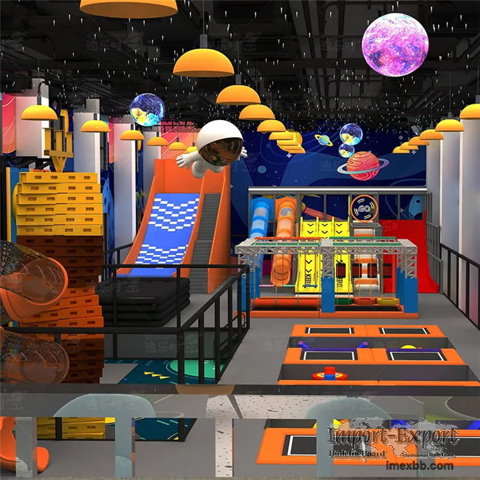 Indoor playground trampoline for children to play with
