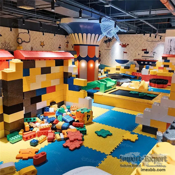 Indoor Children's Playground Software Game Area - EPP Building Blocks