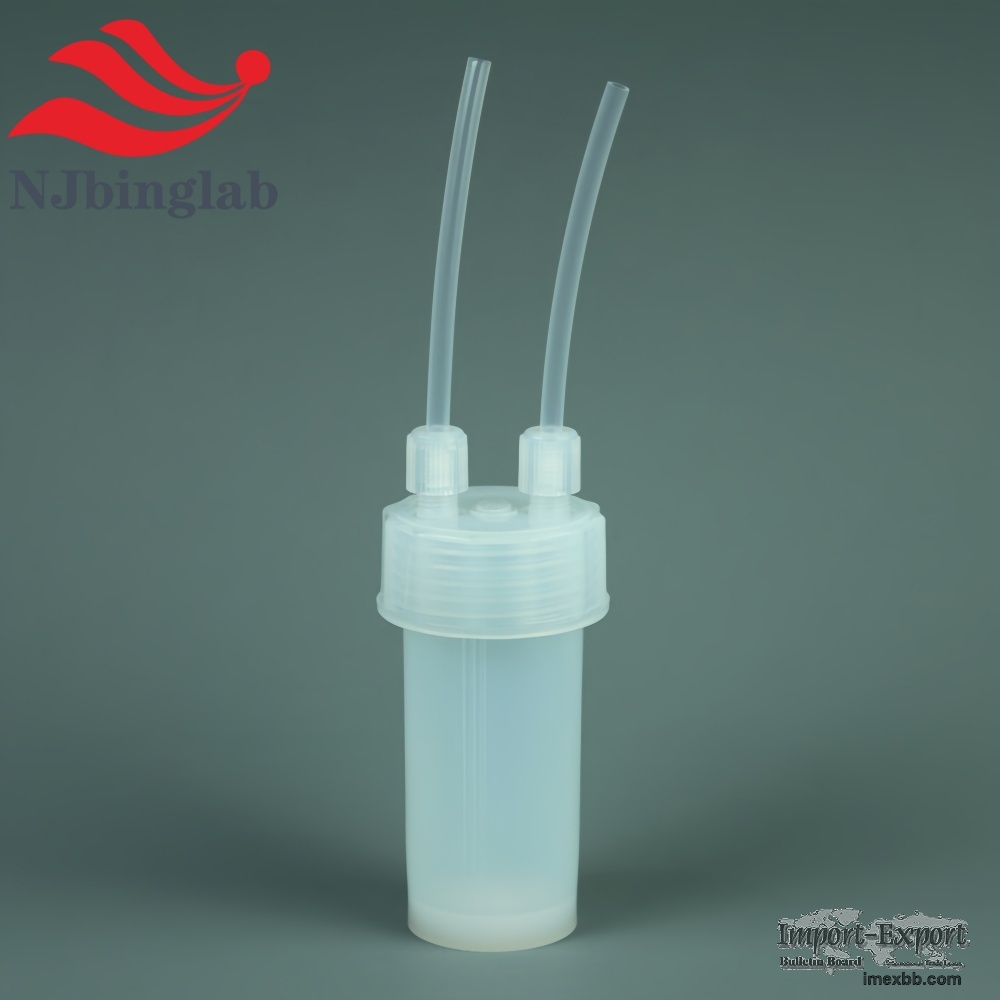 PFA Impinger Bottle 90ml Double-Neck Sample Bottle No Contamination Labware