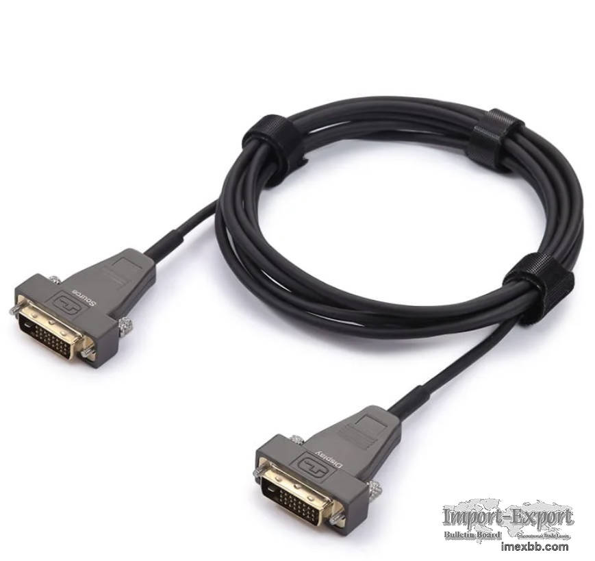 DVI Fiber Active Optical Cable-AOC 10.2Gbps 4K@30Hz