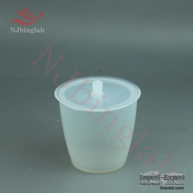 Customizable PFA Crucible 50ml Sample Handling Cup with Lid for High-Purity