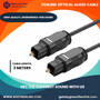 Digital Toslink Optical Audio Cable,Super Slim,2.2mm Black PVC,Gold-Plated