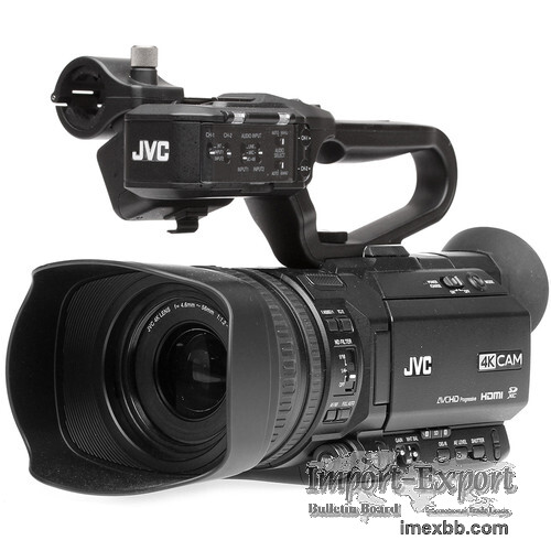 JVC GY-HM250 UHD 4K Streaming Camcorder with Built-in Lower-Thirds Graphics