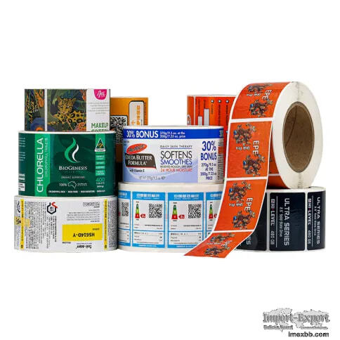 Personalized Label Printing Logo Sticker Rolls