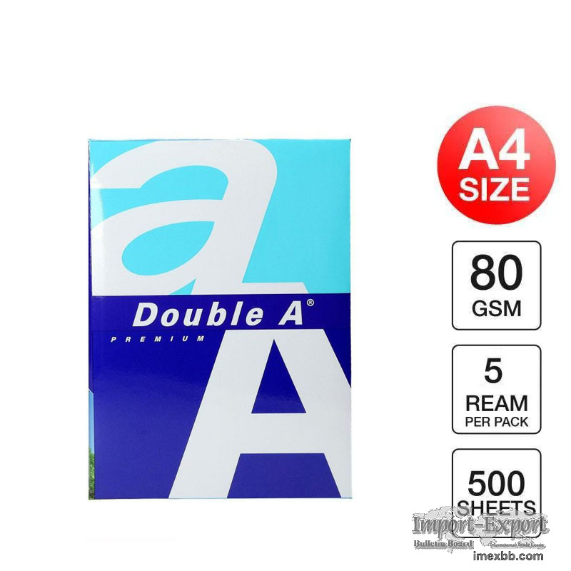 Double A A4 80 gsm premium multipurpose paper