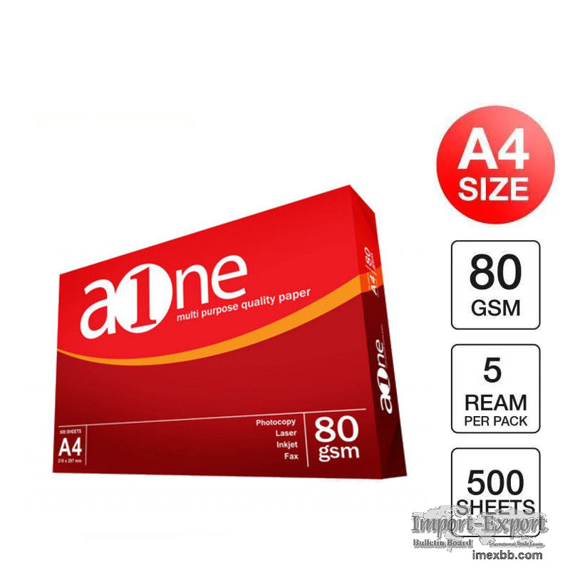 AONE A4 80 gsm office paper