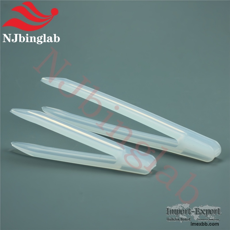 Pointed Tweezers 120mm PFA Tweezers Metal-free, High Purity Handling