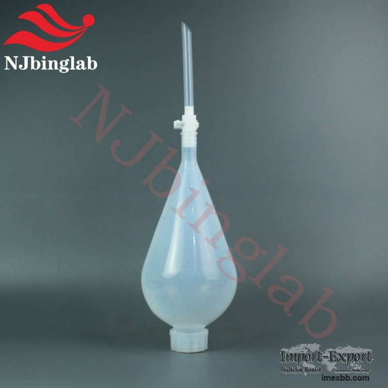 2L Big Capacity PFA Separatory Funnel for Liquid Separation and Purificatio