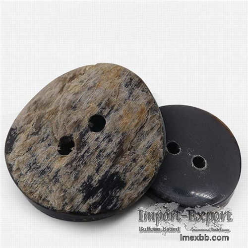 Natural Buffalo Horn Coat Button