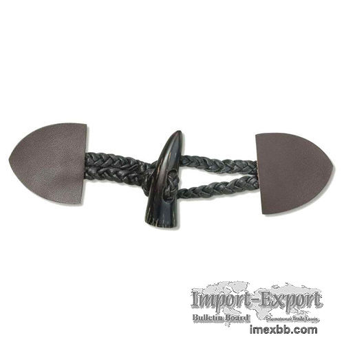Leather Toggle Button for Coats